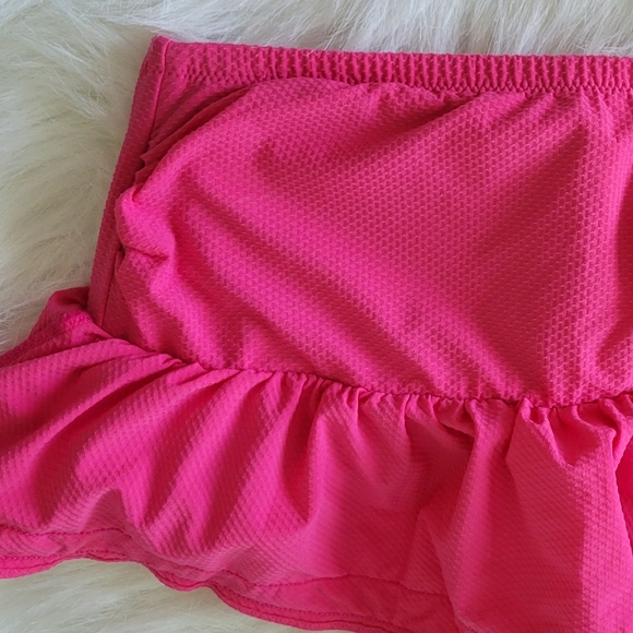 J. Crew Fiesta Ruffle High Waist 2 Piece Bikini Set S NWT Barbie Pink & White - Picture 4 of 14